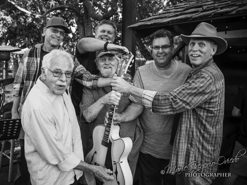 paul_mccallum_With John Pisano, Tom Buckner, Alan Waite_Jim Fox_Bruce_Foreman_Sonntag_Guitar